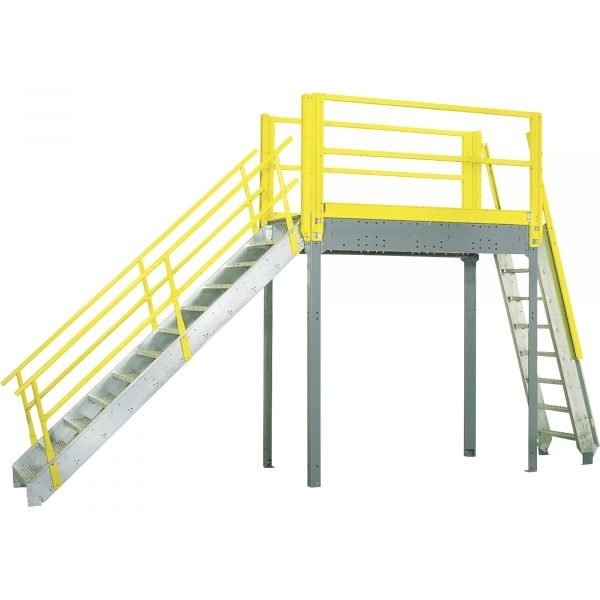 Equipto Industrial Steel Catwalk Platform (20ft x 4ft x 10ft)