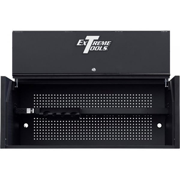 Extreme Tools RX552501HCMBBK 55" Power Workstation Hutch, 25"D, Matte Black
