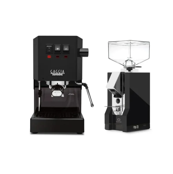 Gaggia Classic E24 Black & Eureka Silenzio - Black Bundle