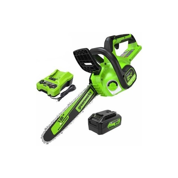 Greenworks 24V - 12in Cordless Chainsaw Kit (4Ah Battery)