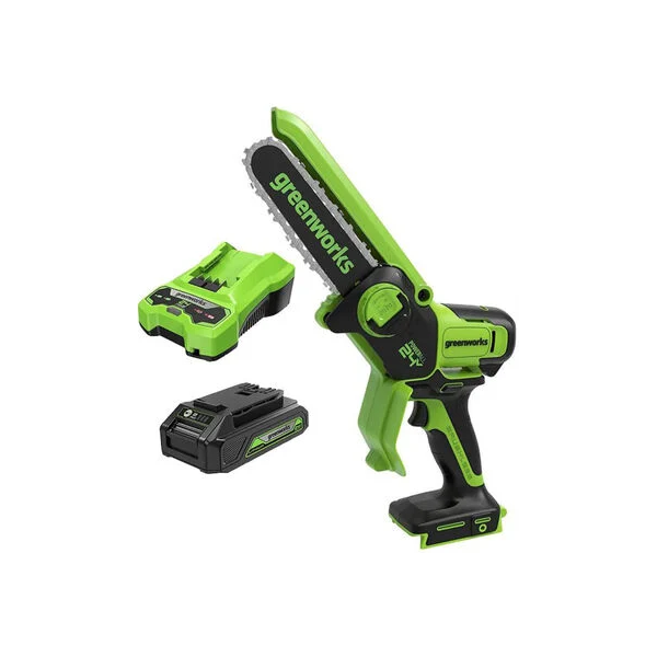 Greenworks 24V - 6in Cordless Pruner Saw Kit (2Ah Battery)