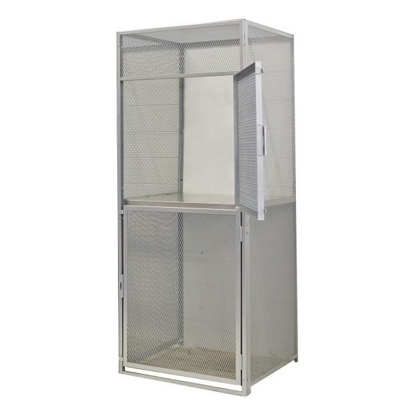 Hallowell BSL363690-R-2S-HG Bulk Storage Locker, Double Tier (90"H x 36"W, Dark Gray, Starter)