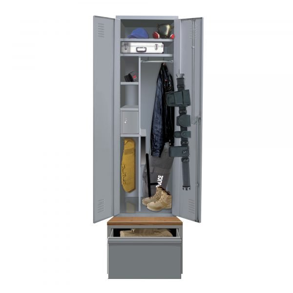 Hallowell HERL442-1SL-B-G-HG TaskForceXP Emergency Response Locker (72"H x 24"W, Dark Gray/Black Trim) 1 Hallowell HERL442-1SL-B-G-HG TaskForceXP Emergency Response Locker (72"H x 24"W, Dark Gray/Black Trim)