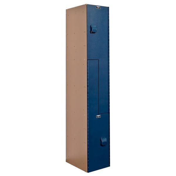 Hallowell HPL1282-ZA-TB Z-Tier AquaMax Plastic Locker 72in H Blue