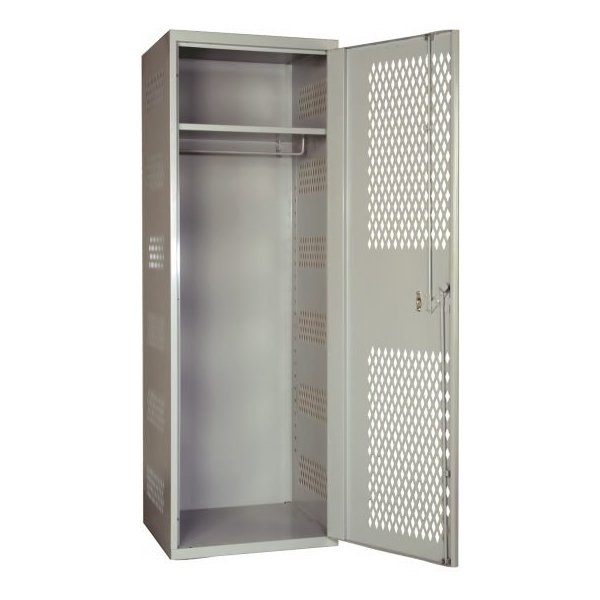 Hallowell U3288-3A-PL Premium Steel Locker, Triple Tier (78"H x 36"W, Gray, Add-On)