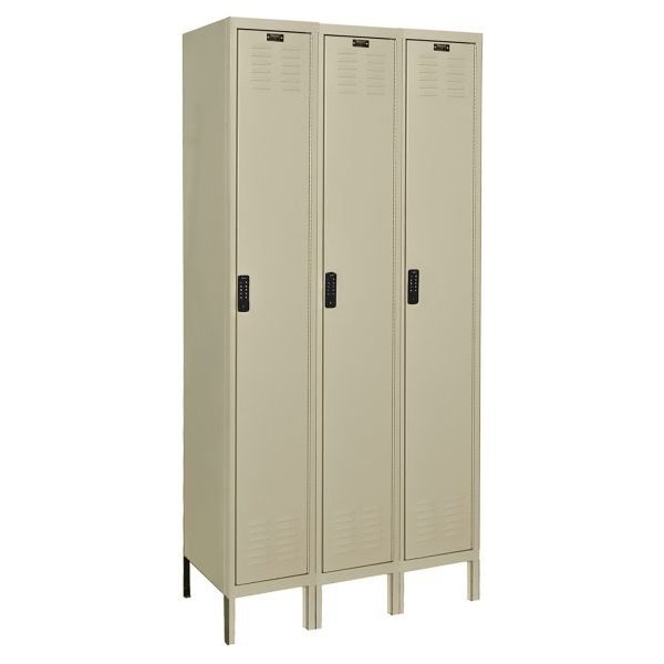 Hallowell UEL3258-1A-PT DigiTech Electronic Locker, Single Tier (78"H x 36"W x 15"D, Tan, Add-On)