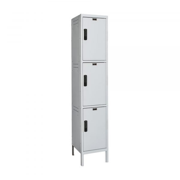 Hallowell UELBP1588-3A-PL 3-Tier Electronic Laptop/Backpack Locker, 78"H x 15"W, Gray (Add-On) 1 Hallowell UELBP1588-3A-PL 3-Tier Electronic Laptop/Backpack Locker, 78"H x 15"W, Gray (Add-On)