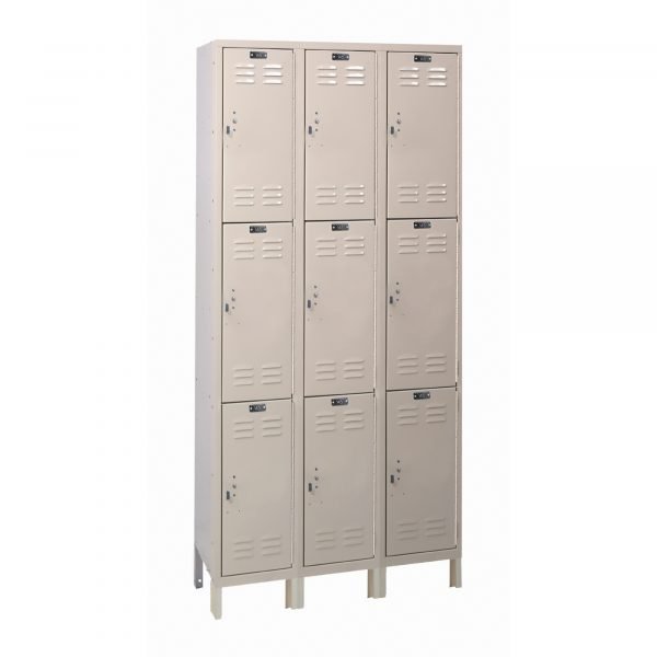 Hallowell UH3228-3A-PT Triple Tier Value Max Locker Add-On 78in H Tan 1 Hallowell UH3228-3A-PT Triple Tier Value Max Locker Add-On 78in H Tan