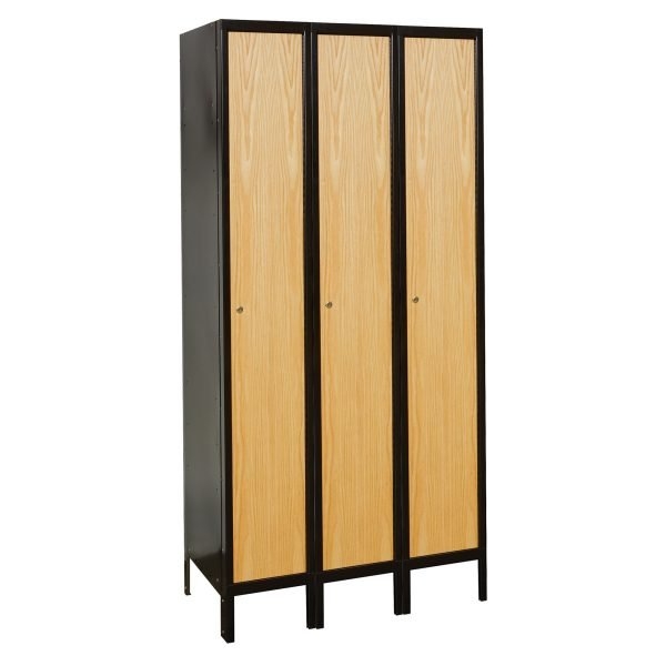 Hallowell URB3258-6ASB-HG ReadyBuilt Sloped-Top Locker, Six Tier (83"H x 36"W, Dark Gray, Starter)