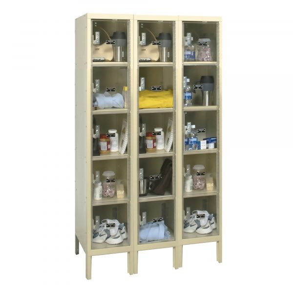 Hallowell USVP3226-5PT Safety-View Plus Locker, Five Tier (66"H x 36"W, Tan, Starter) 1 Hallowell USVP3226-5PT Safety-View Plus Locker, Five Tier (66"H x 36"W, Tan, Starter)