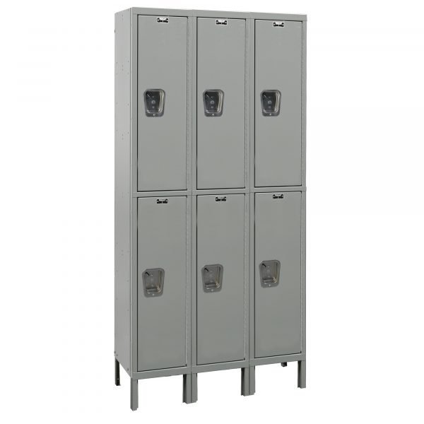 Hallowell UY3228-2HG Maintenance-Free Quiet Locker, Double Tier (78"H x 36"W, Dark Gray, Starter) 1 Hallowell UY3228-2HG Maintenance-Free Quiet Locker, Double Tier (78"H x 36"W, Dark Gray, Starter)