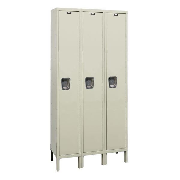 Hallowell UY3288-1PT Maintenance-Free Quiet Locker, Single Tier (78"H x 36"W, Tan, Starter)