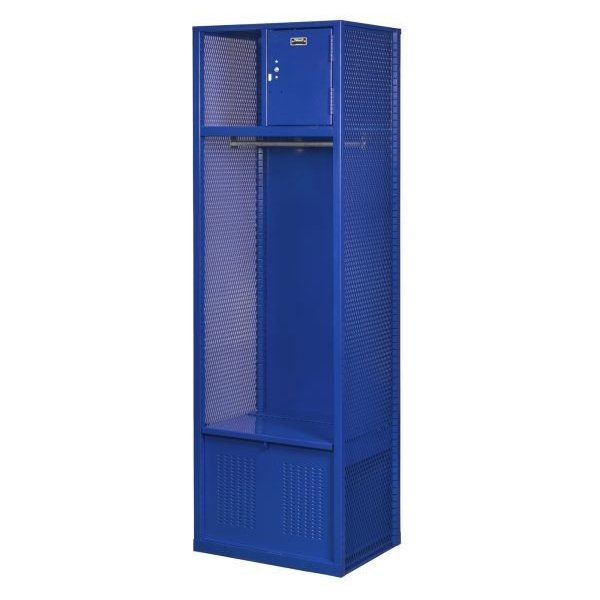Hallowell WSBF482-1C-GS Welded Sport Locker Blue Full Door