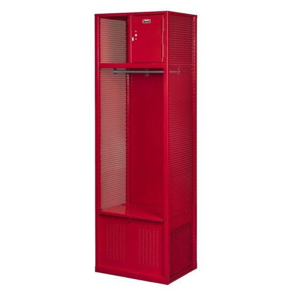 Hallowell WSBF482-1C-RR Welded Sport Locker Red Full Door