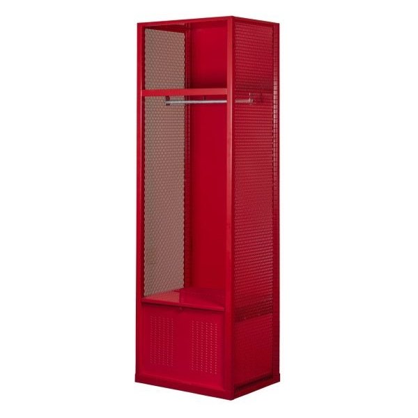 Hallowell WSNF482-1C-RR Welded Sport Locker Red Single Column