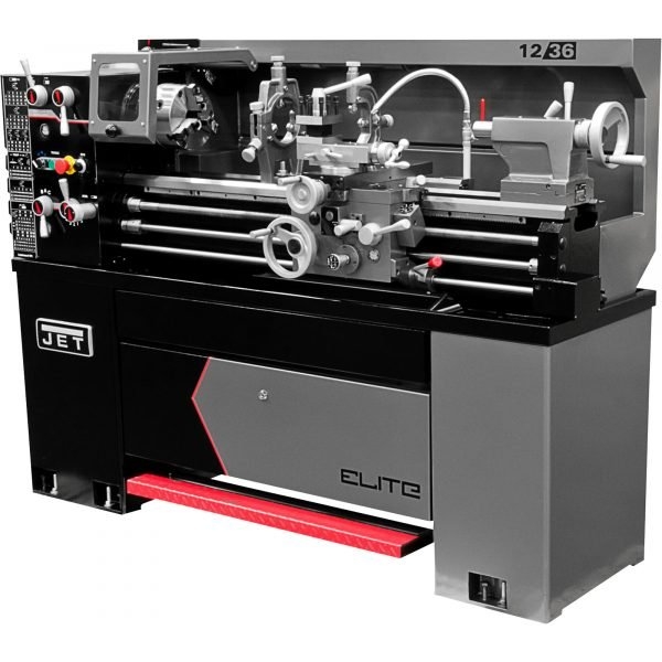 JET E-1236VS Elite VS Metal Lathe - 12x36in, ACU-RITE 303 DRO, CSS, Taper, Collet