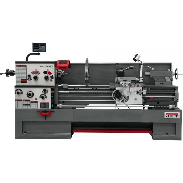 JET GH-1660ZX ZX Lathe - 16x60in, DRO, Taper, Collet Closer