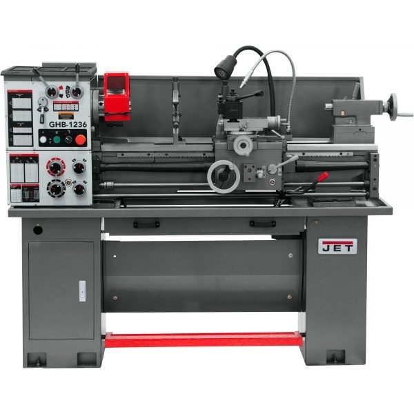 JET GHB-1236 Geared Head Bench Lathe - 12x36in, Acu-Rite Vue DRO