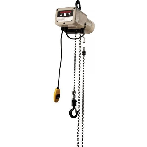 JET JSH Series Electric Chain Hoist, 1/8-Ton, 1-Phase, 15 ft. Lift