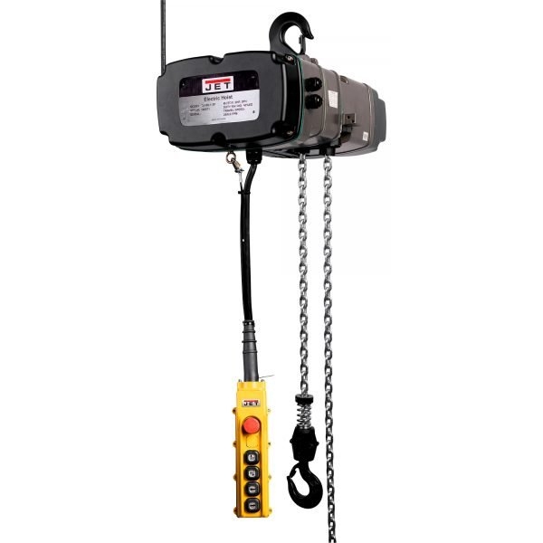 JET TS Series 2-Speed Electric Hoist, 5-Ton, 3-Phase 460V, 20 ft. Lift