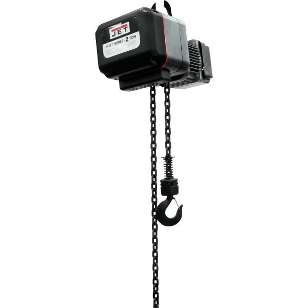 JET VOLT 183210 2-Ton Electric Chain Hoist 10 ft Lift, 3PH