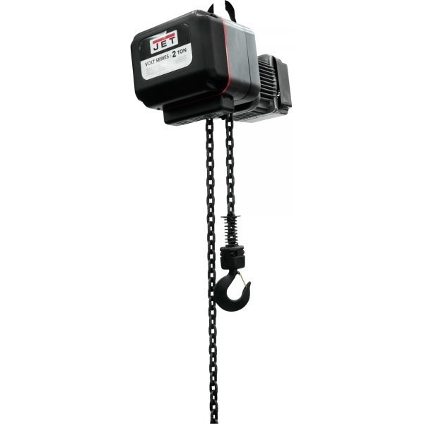 JET VOLT 183220 2-Ton Electric Chain Hoist 20 ft Lift, 3PH