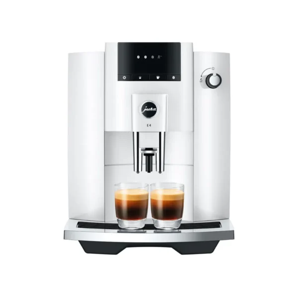 Jura E4 - Super Automatic Espresso Machine Piano White