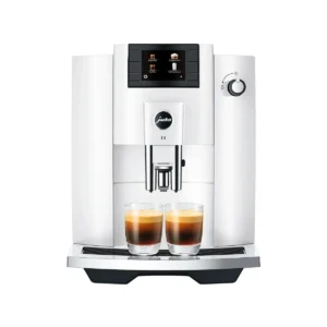 Jura E6 - Super Automatic Espresso Machine Piano White