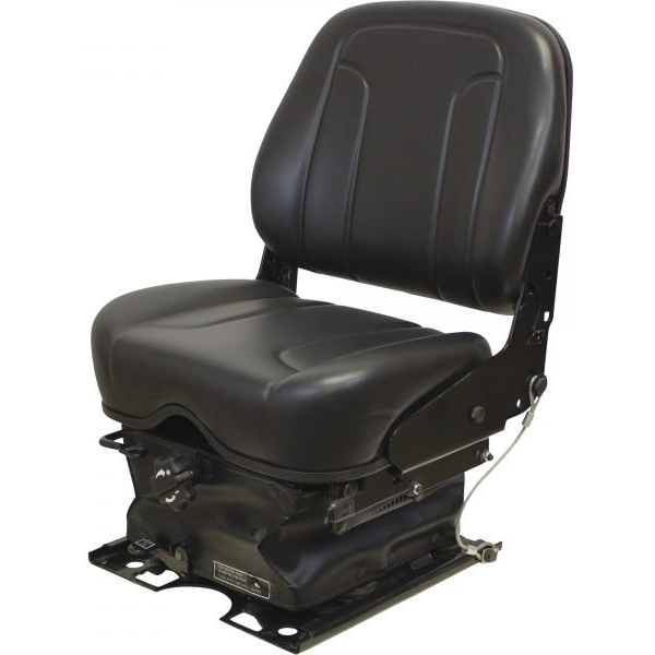 K&M Uni-Pro 8319 Vinyl Mechanical Suspension Seat Black