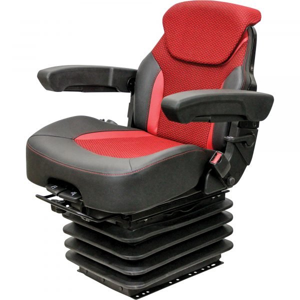 K&M Uni Pro KM 1007 Heavy-Duty Air Suspension Seat 12-Volt Compressor Red/Black 1 K&M Uni Pro KM 1007 Heavy-Duty Air Suspension Seat 12-Volt Compressor Red/Black
