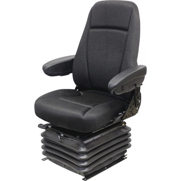 K&M Uni Pro KM 1200 Heavy-Duty Air Suspension Seat 24 Volt Compressor