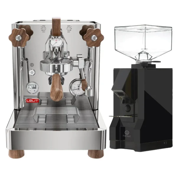 Lelit Bianca 3 & Eureka Mignon Facile - Black Grinder Bundle