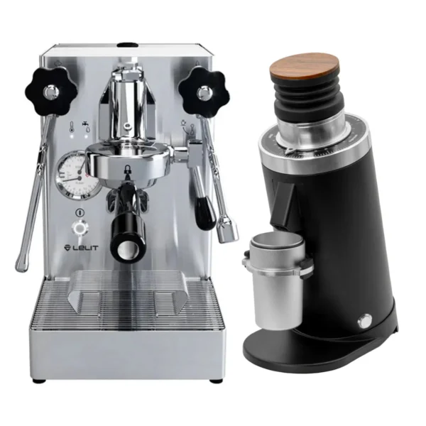 Lelit Mara X Stainless & DF64 Gen 2 - Black Grinder Bundle