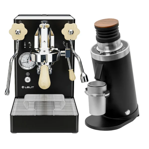 Lelit Mara X Black & DF64 Gen 2 - Grinder Bundle