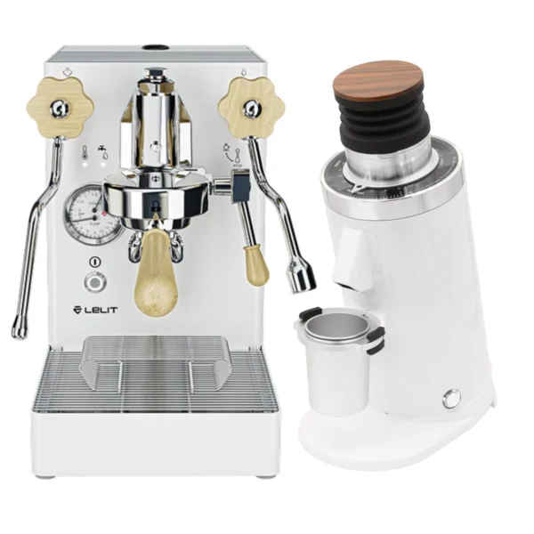 Lelit Mara X White & DF64 Gen 2 - Grinder Bundle