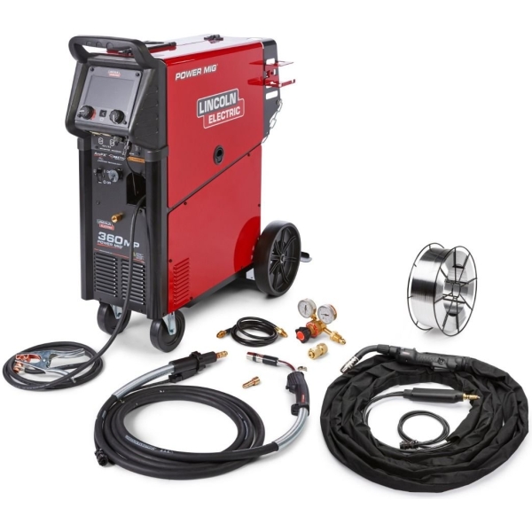 Lincoln K4662-1 Power MIG 360 Multi-Process Welder - Aluminum Trailer Mfg One-Pak