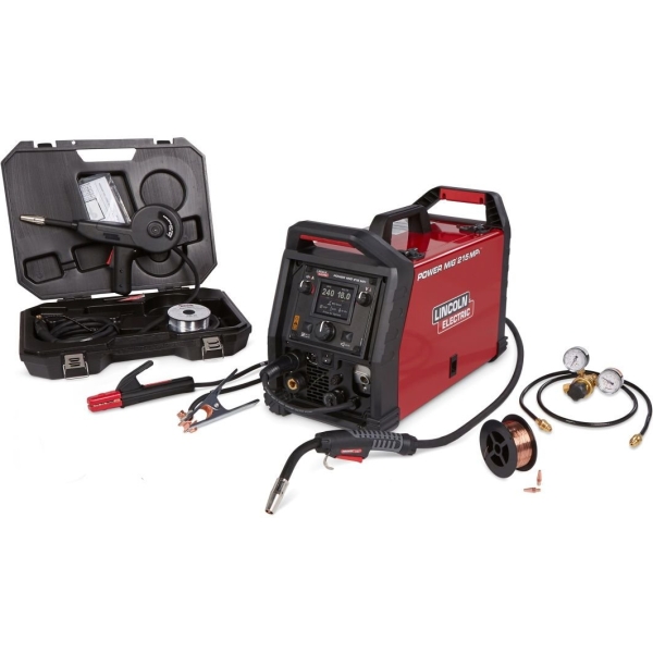 Lincoln K4877-1 Power MIG 215 MPi Multi-Process Welder - Aluminum One Pak