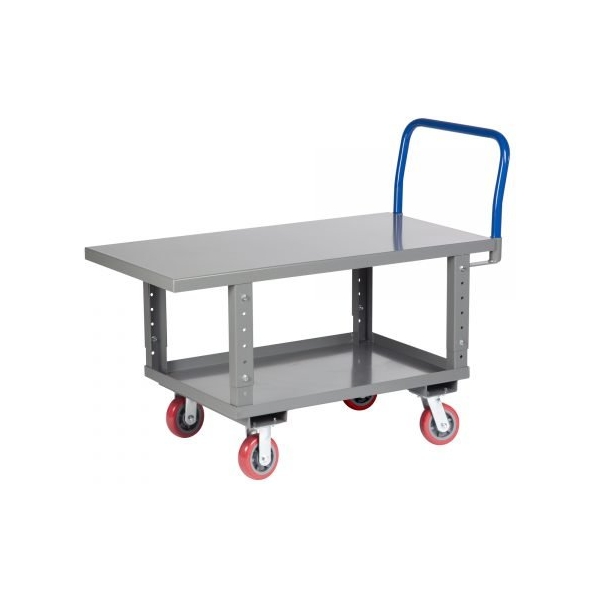 Little Giant RNB2-3060-6PY-AH 2,000 lbs Ergonomic Work Height Platform Truck w/ Auto-Height (30" x 60")