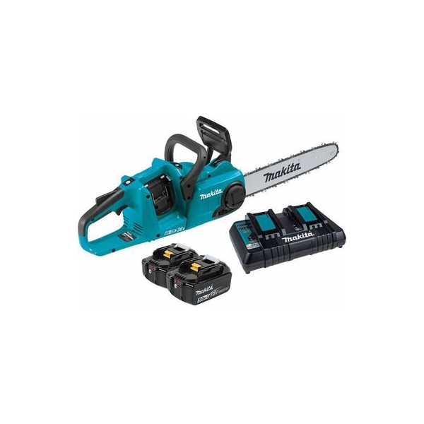 Makita XCU03PT 36V (18V x2) LXT - 14in Chainsaw Kit (2x 5.0Ah Batteries)