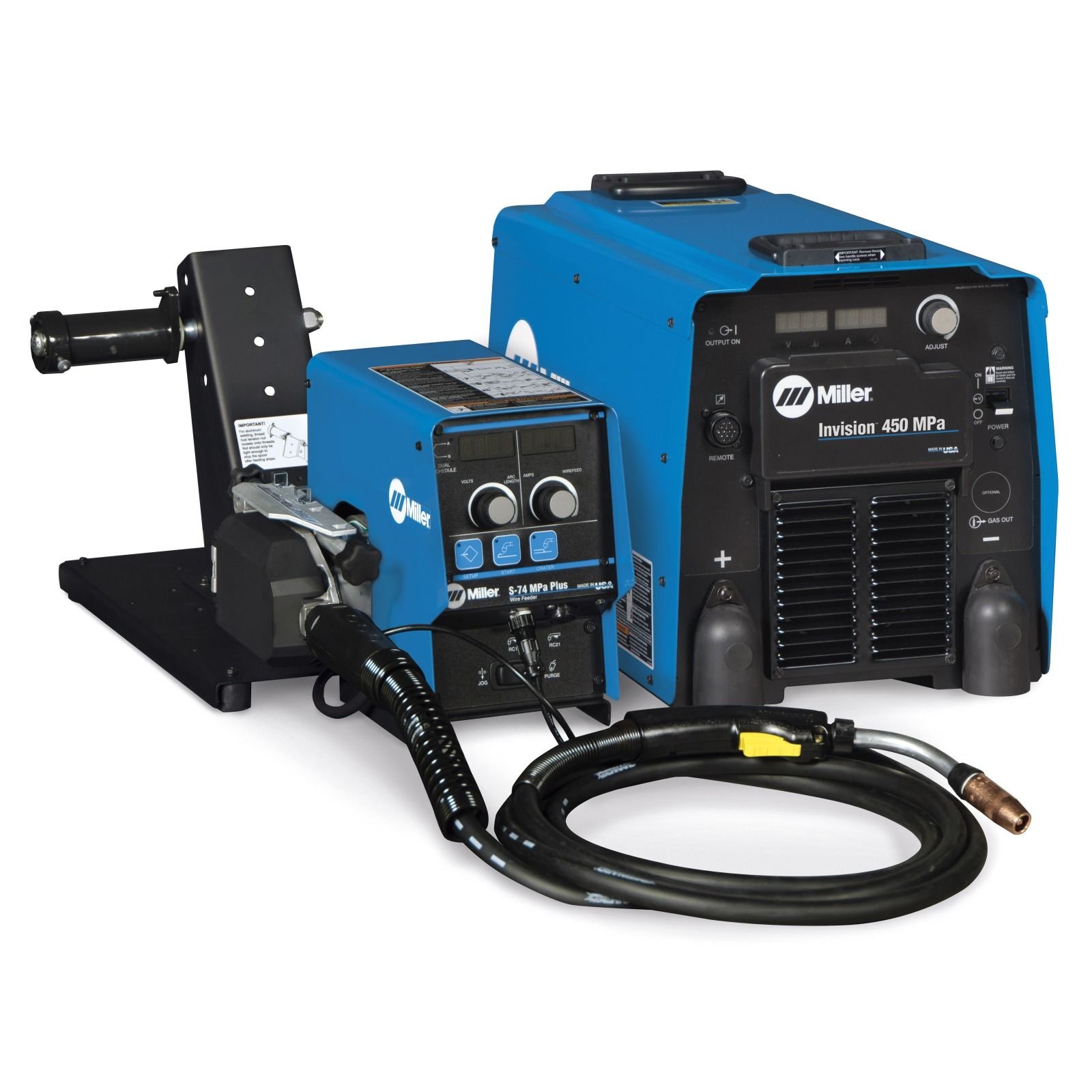 Miller 951499 Invision 450 MPa MIG Welder w/ Feeder, Accessory Package & Cart 1 Miller 951499 Invision 450 MPa MIG Welder w/ Feeder, Accessory Package & Cart