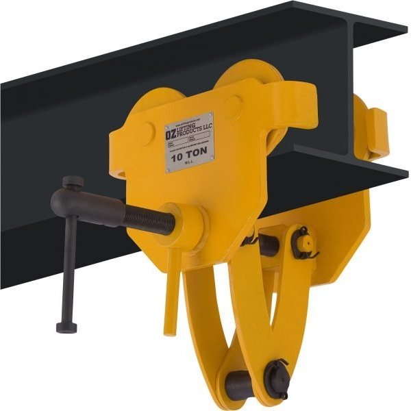 OZ Lifting OZ10QAT 10-Ton Quick Adjust Trolley (6.89"-12.01" Flange)