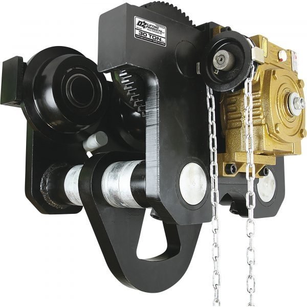 OZ Lifting OZ30GBT 30-Ton Geared Beam Trolley (5.83"-12.99" Flange)