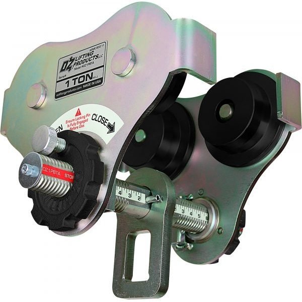 OZ Lifting OZ3PBTA 3-Ton Manual Plain Trolley (3.75"-8" Flange)