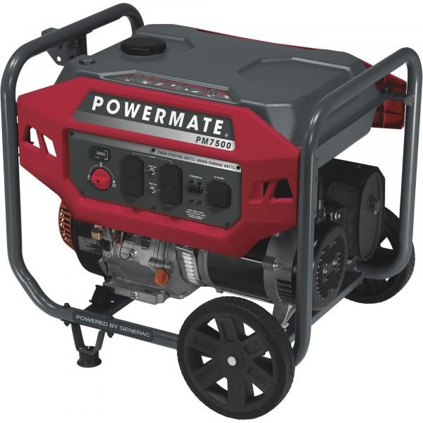 Powermate P0081600 Portable Generator 7,500 Peak/6,000 Rated Watts 1 Powermate P0081600 Portable Generator 7,500 Peak/6,000 Rated Watts