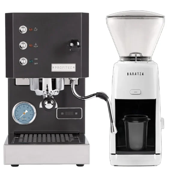 Profitec Go Black & Baratza Encore ESP - White Bundle