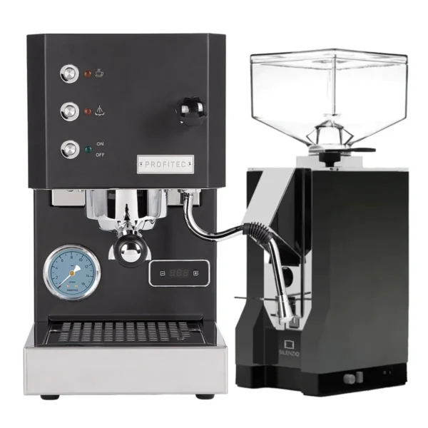 Profitec Go Black & Eureka Mignon Silenzio - Black Bundle