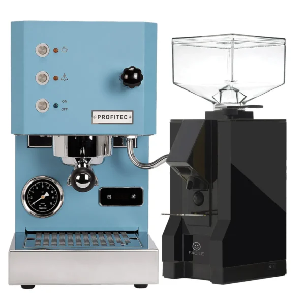 Profitec Go Blue & Eureka Mignon Facile - Grinder Bundle