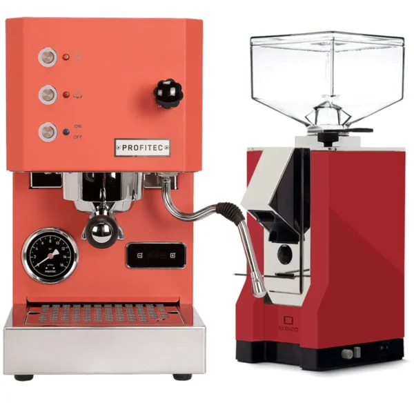 Profitec Go Red & Eureka Mignon Silenzio - Red Bundle