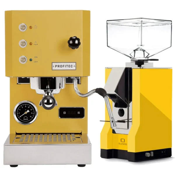 Profitec Go Yellow & Eureka Mignon Silenzio - Yellow Bundle