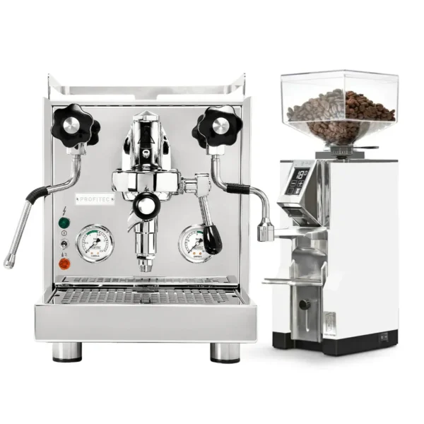 Profitec Pro 500 & Eureka Mignon Libra - White Bundle
